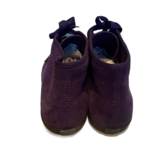 Vintage 80s 90s Keds Purple Suede Chukka Boots 9M Ribbon Lace - Picture 4 of 10